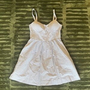 Lilly Pulitzer Light Blue and White Mini Dress